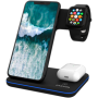 CANYON WS-303 3in1 Wireless charger, with touch button for Running water light, Input 9V/2A, 12V/2A, Output 15W/10W/7.5W/5W, Typ