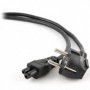 Power cord GEMBIRD notebook 1.8m, in Shucko,out C5, 10A, VDE, bulk, black