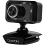CANYON Enhanced 1.3 Megapixels resolution webcam with USB2.0 connector, viewing angle 40°, cable length 1.25m, Black, 49.9x46.5x