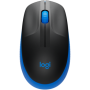 LOGITECH M190 Full-size wireless mouse - BLUE - 2.4GHZ - EMEA - M190