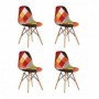 SET 4 BUC SCAUN TRULY PATCH ORANGE