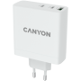 CANYON H-140-01, Wall charger with 1USB-A, 2 USB-C. Input:100-240V~50/60Hz, 2.0A Max. USB-A Output: 5V /9V /12V/20V /28V Max Out