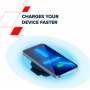 CANYON WS-305, Foldable 3in1 Wireless charger with case, touch button for Running water light, Input 9V/2A,  12V/1.5AOutput 15W/