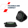 CANYON WS-305, Foldable 3in1 Wireless charger with case, touch button for Running water light, Input 9V/2A,  12V/1.5AOutput 15W/