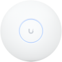 Ubiquiti U7-Pro-Max Ceiling-mounted WiFi 7 AP with 8 spatial streams, 6 GHz support, and a dedicated spectral scanning engine fo